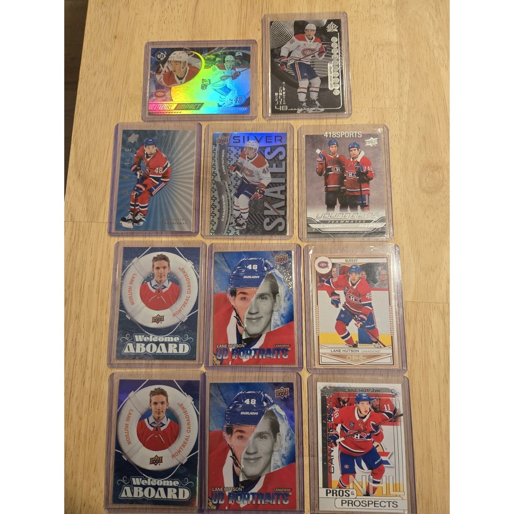 Lane Hutson RC Insert Lot x11 SPx Future Watch Triple Dimensions Future Impact